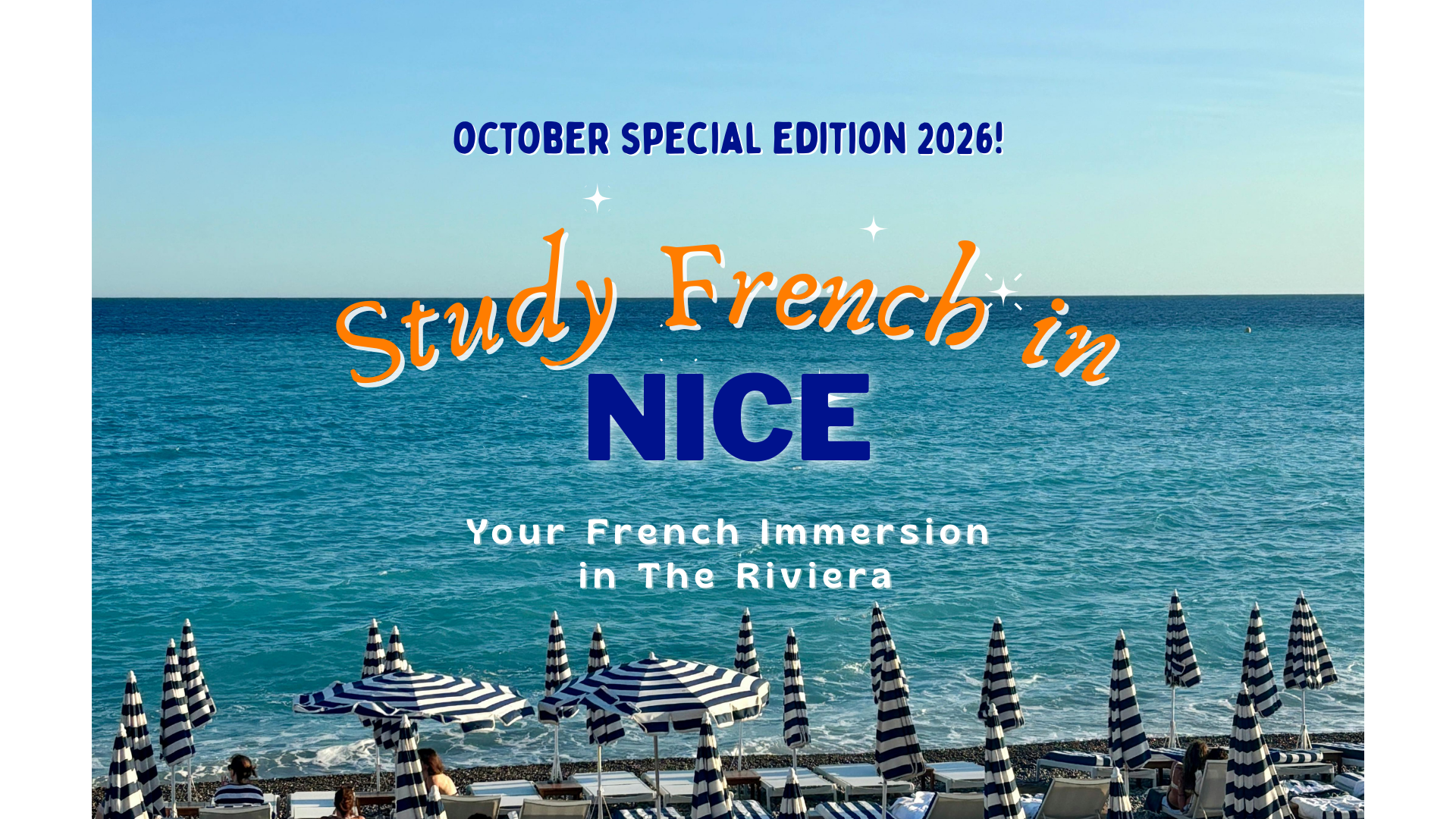 Séjour linguistique Nice - 18th to 24th October 2026