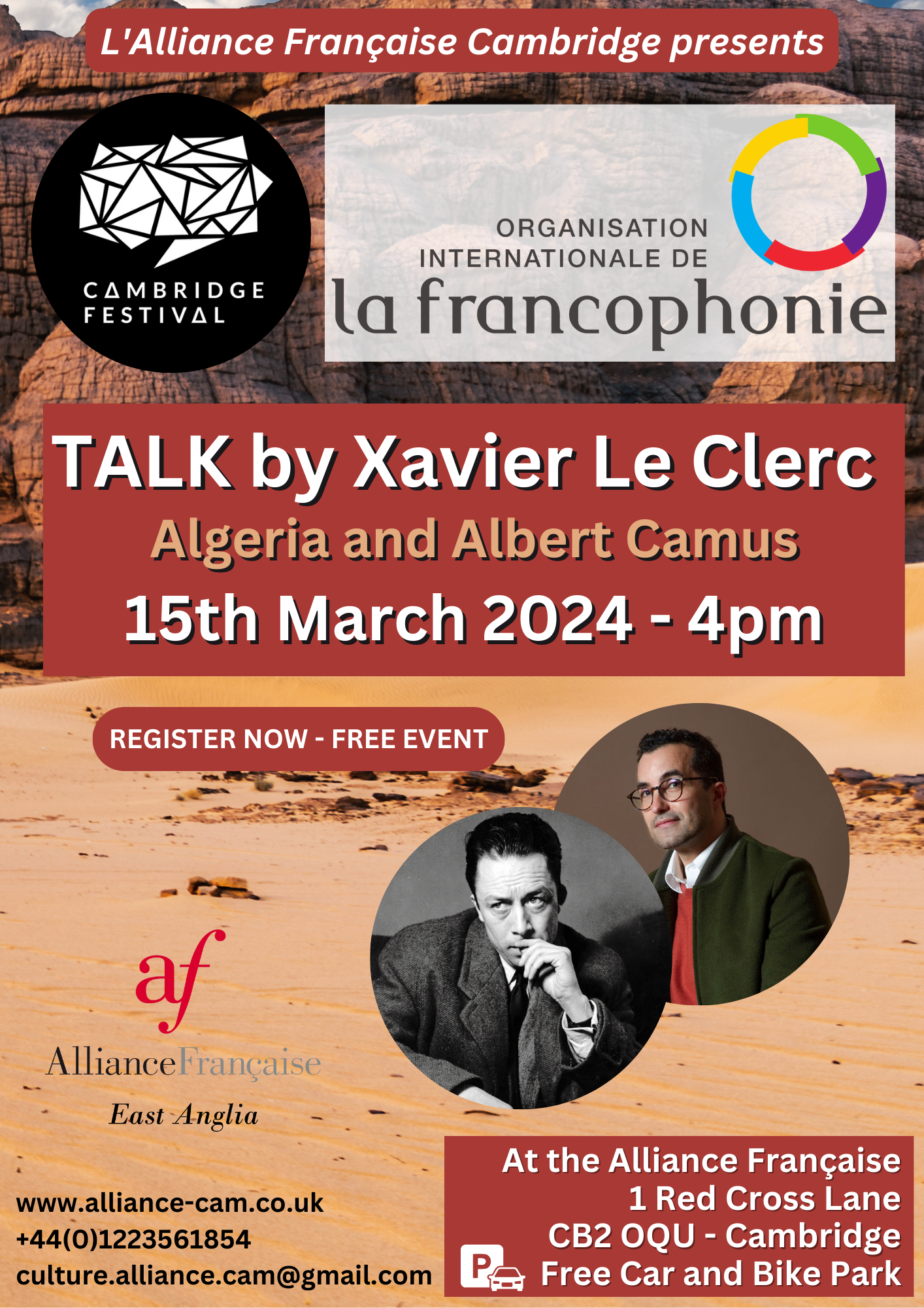 Talk by Xavier Le Clerc - Algeria and Albert Camus