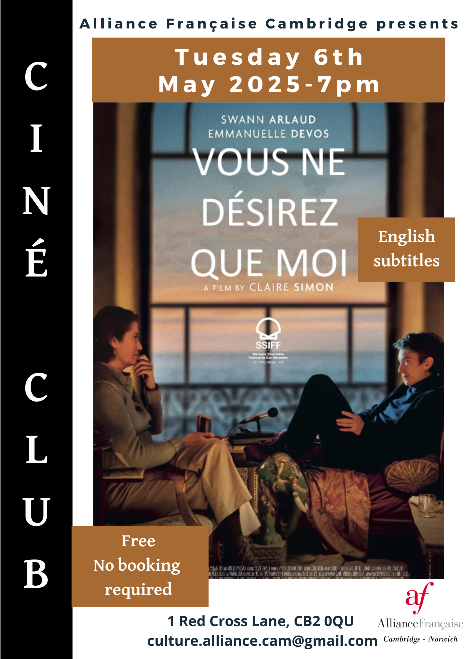 French Ciné Club - Vous ne désirez que moi (I Want to Talk about Duras)